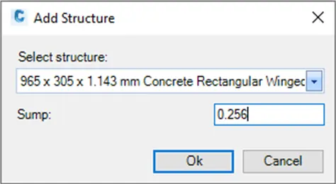 Add Structure dialog box - Kobi Toolkit for Civil 3D