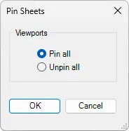 Pin Sheets dialog box - Kobi Toolkit for Revit