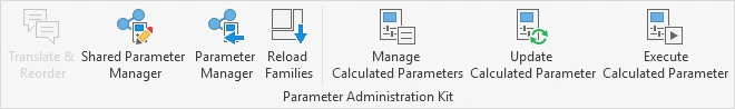 Revit Parameter Administration Kit Panel - Kobi Toolkit for Revit