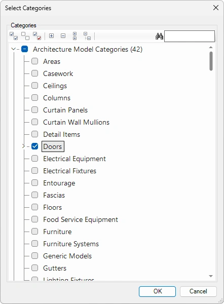 Select Categories in Revit