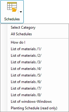 Create and Edit Schedules in Revit dialog box - BIM Query dialog box- Kobi Toolkit for Revit